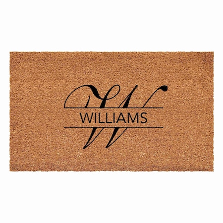 Calloway Mills Personalized Door Mat, Black, Natural, 17 in W x 29 in L 111041729